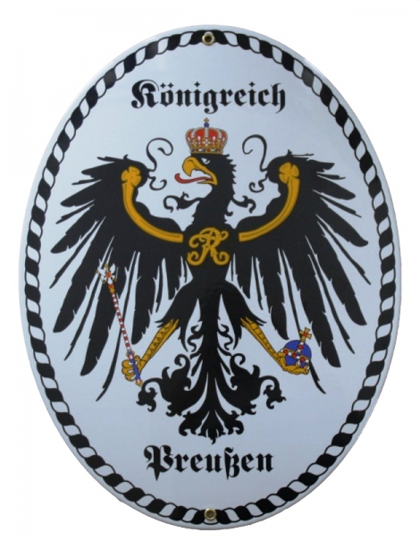 Emailleschild Königreich Preußen