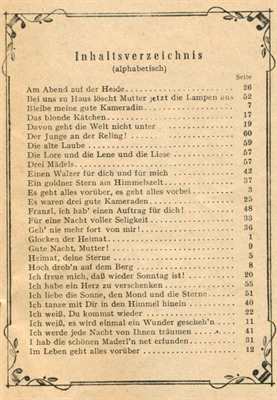 Liederbuch für Front und Heimat - Deutsche Wacht in Ost und West Heft 1 - Textbuch mit Singstimme